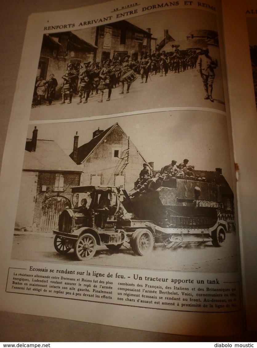 1918 LE MIROIR:Soldats Hindous Et Sénégalais; Scots Soldiers (écossais);Les Chasseurs Alpins; Etc - French