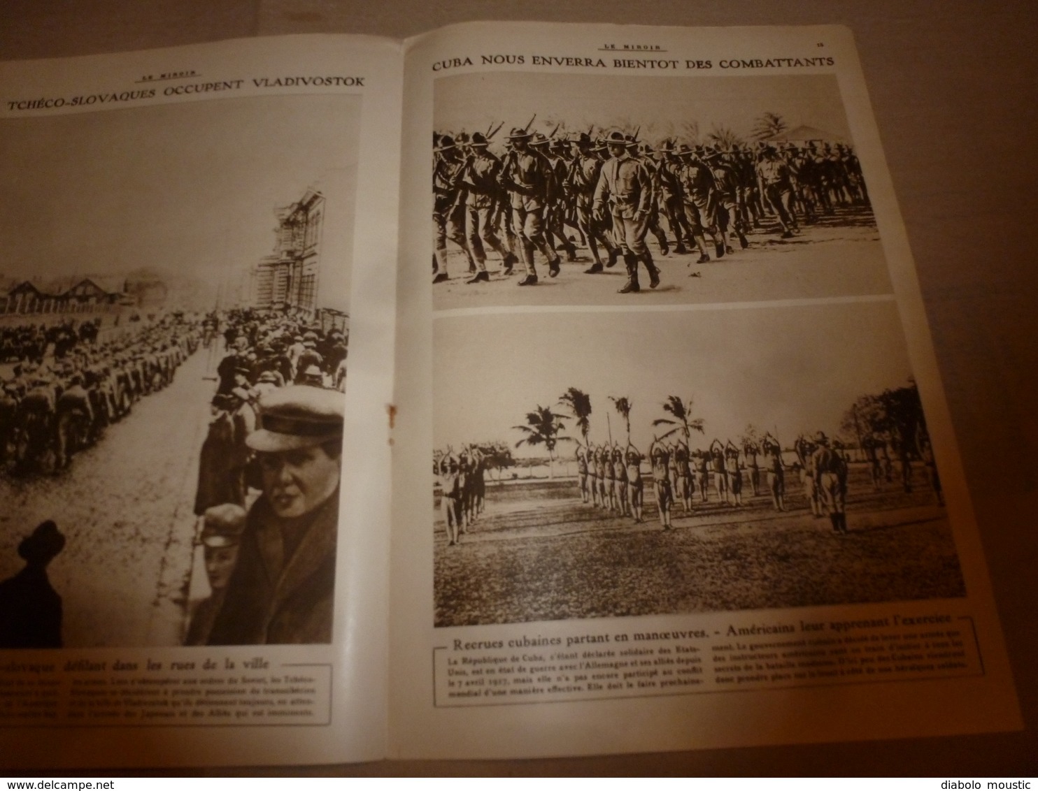 1918 LE MIROIR:Soldats hindous et sénégalais; Scots soldiers (écossais);Les Chasseurs Alpins; etc