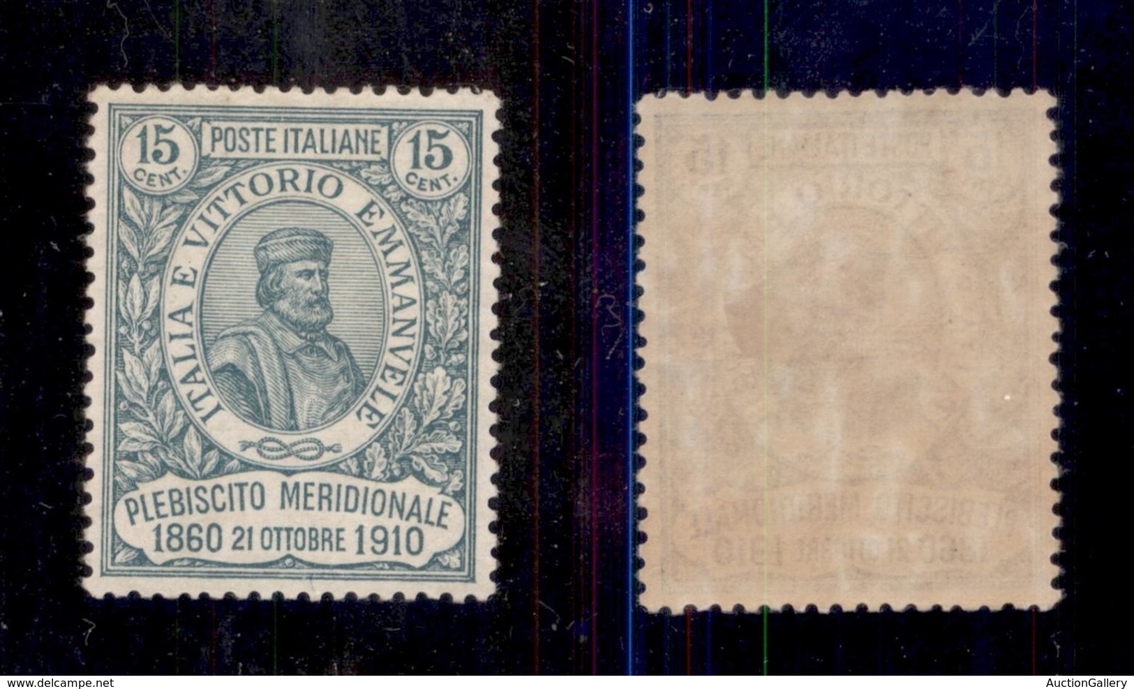 REGNO D'ITALIA - REGNO - 1910 - 15 Cent Plebiscito (90) - Gomma Originale - Ottimamente Centrato (812) - Other & Unclassified