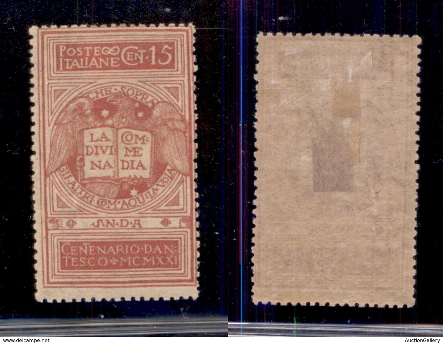 REGNO D'ITALIA - REGNO - 1921 - 15 Cent Dante (116B-rosa Brunastro) - Gomma Originale (1.200) - Sonstige & Ohne Zuordnung