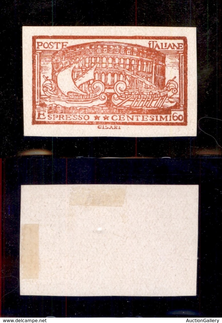 REGNO D'ITALIA - REGNO - 1923 - Serie Artistica - Saggi Cisari - 60 Cent Espresso (Unificato 118) - Rosso Su Carta Bianc - Sonstige & Ohne Zuordnung