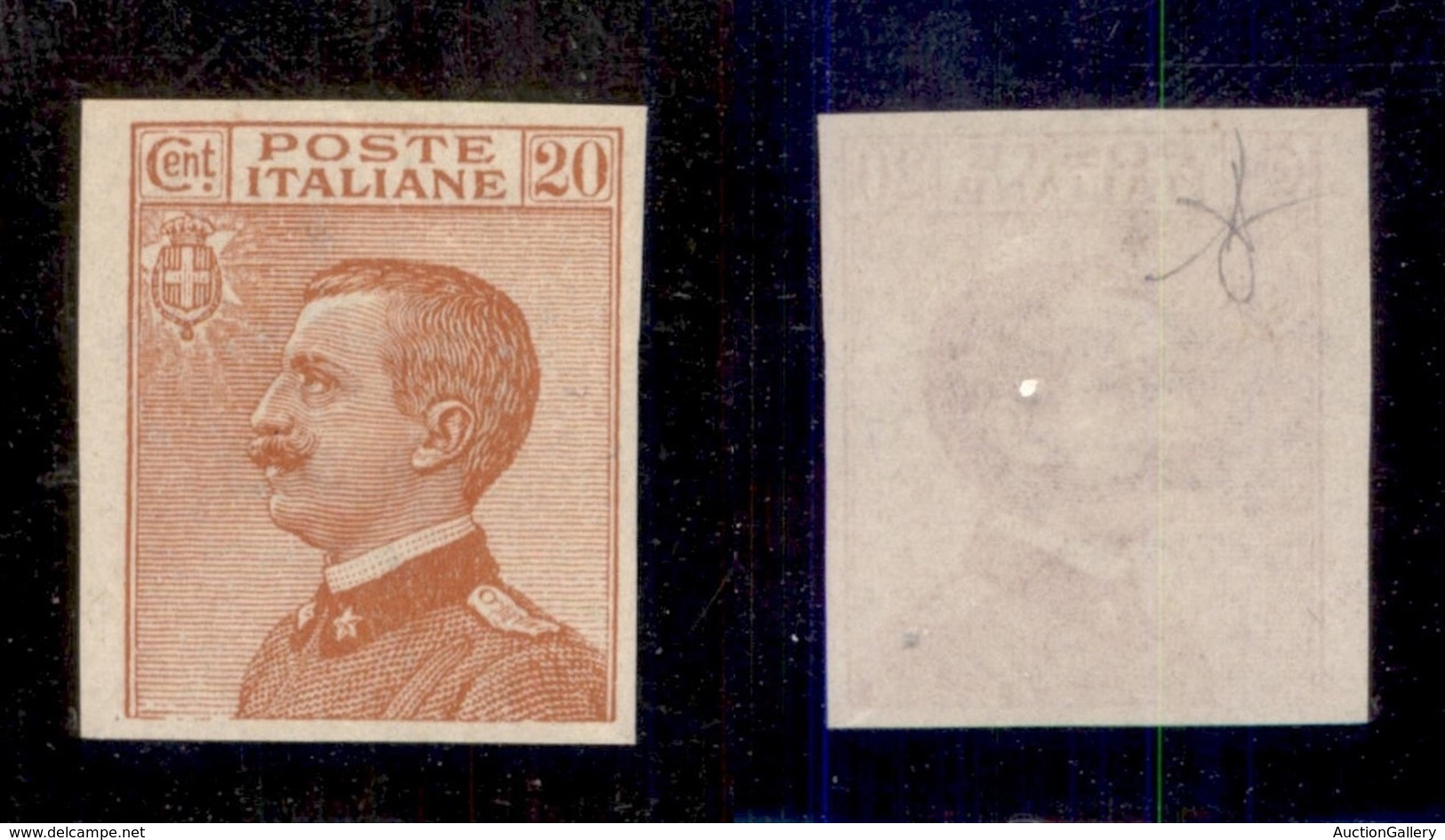 REGNO D'ITALIA - REGNO - 1925 - Prova D’Archivio - 20 Cent Michetti (P183) - Sempre Senza Gomma - Cert. AG (380) - Sonstige & Ohne Zuordnung