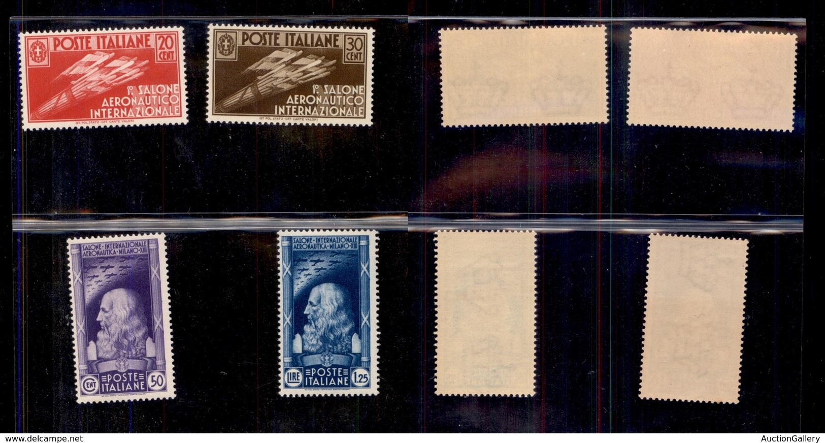 REGNO D'ITALIA - REGNO - 1935 - Salone Aeronautico (384/387) - Serie Completa - Gomma Integra (1.500) - Autres & Non Classés