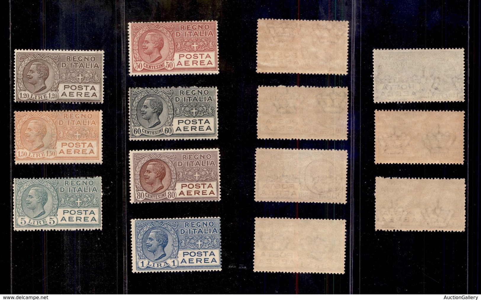 REGNO D'ITALIA - REGNO - 1926/1928 - Posta Aerea (2A/7) - Serie Completa - Gomma Integra (450) - Other & Unclassified