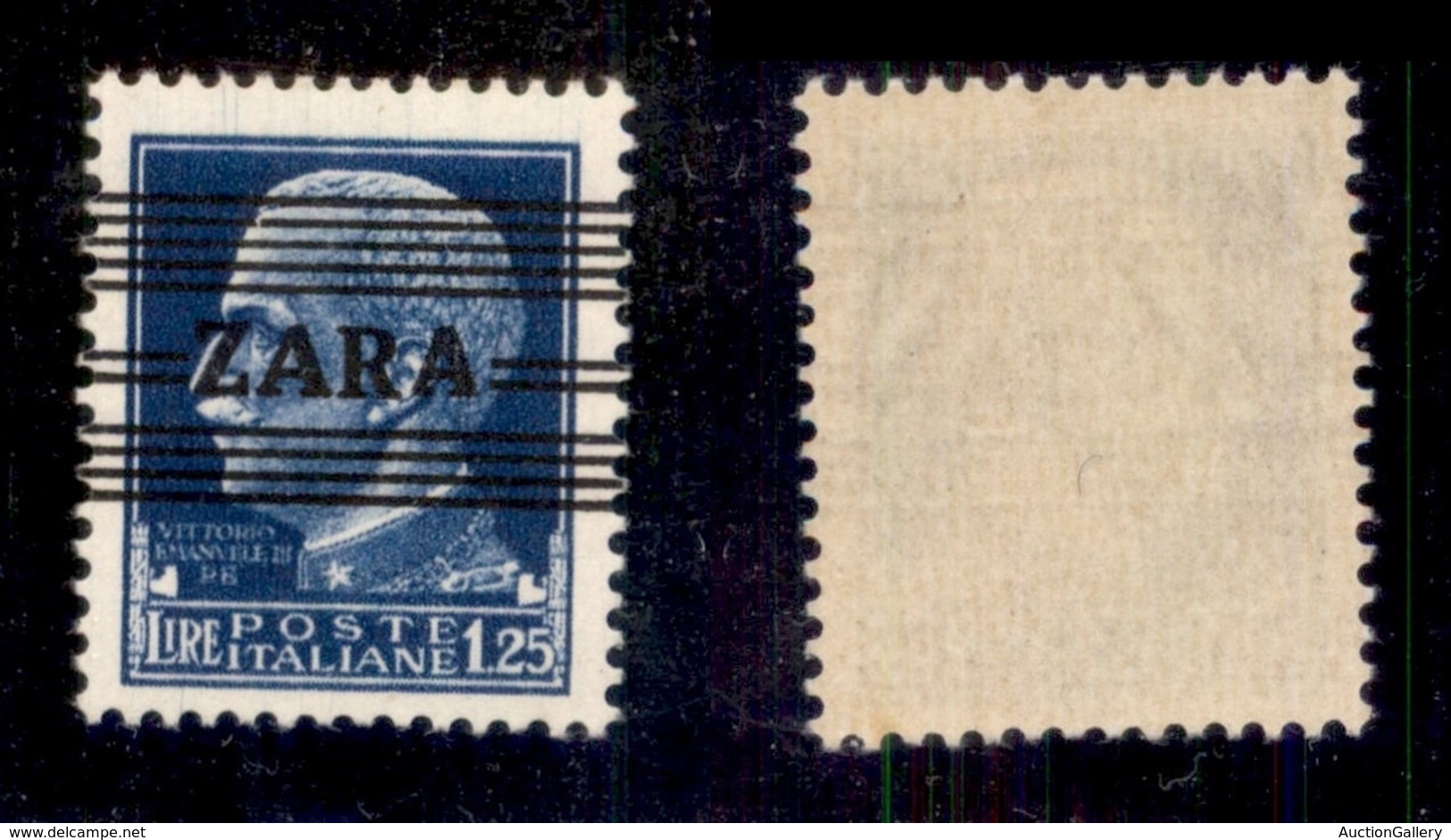 OCCUPAZIONI - ZARA - 1943 - 1,25 Lire (26f) - Seconda A Più Corta - Gomma Integra - Cert. AG (2.100) - Sonstige & Ohne Zuordnung