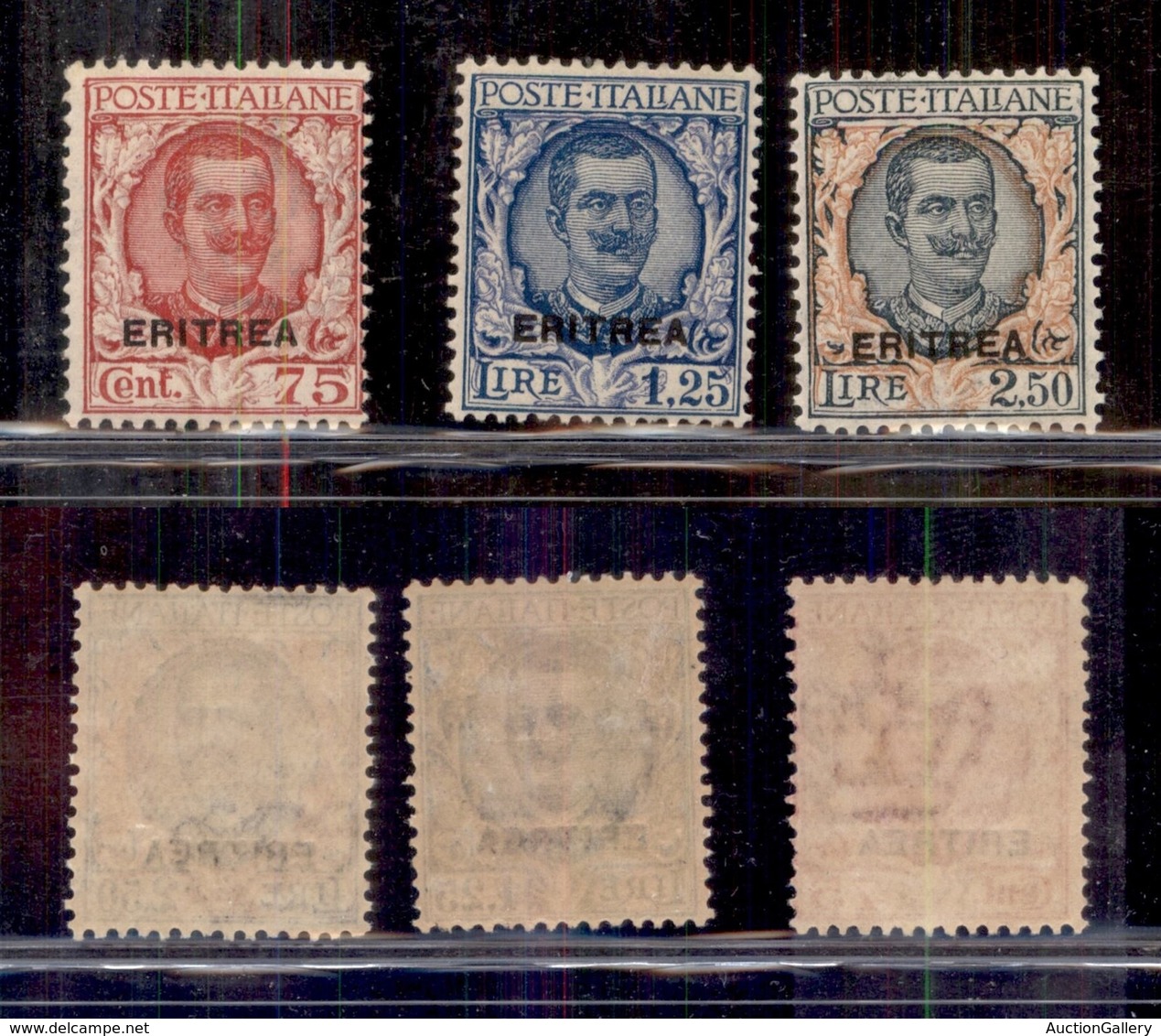 COLONIE - ERITREA - 1926 - Floreale (113/115) - Serie Completa - 75 Cent Gomma Integra - Other & Unclassified
