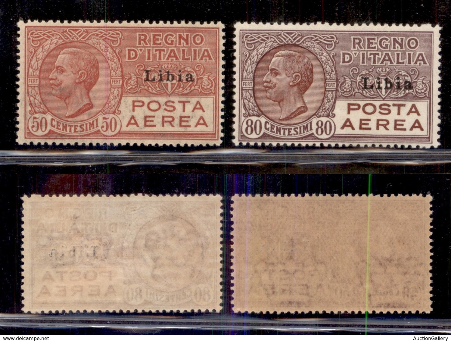 COLONIE - LIBIA - 1928/1929 - Posta Aerea (1/2) - Serie Completa - Gomma Integra (350) - Other & Unclassified