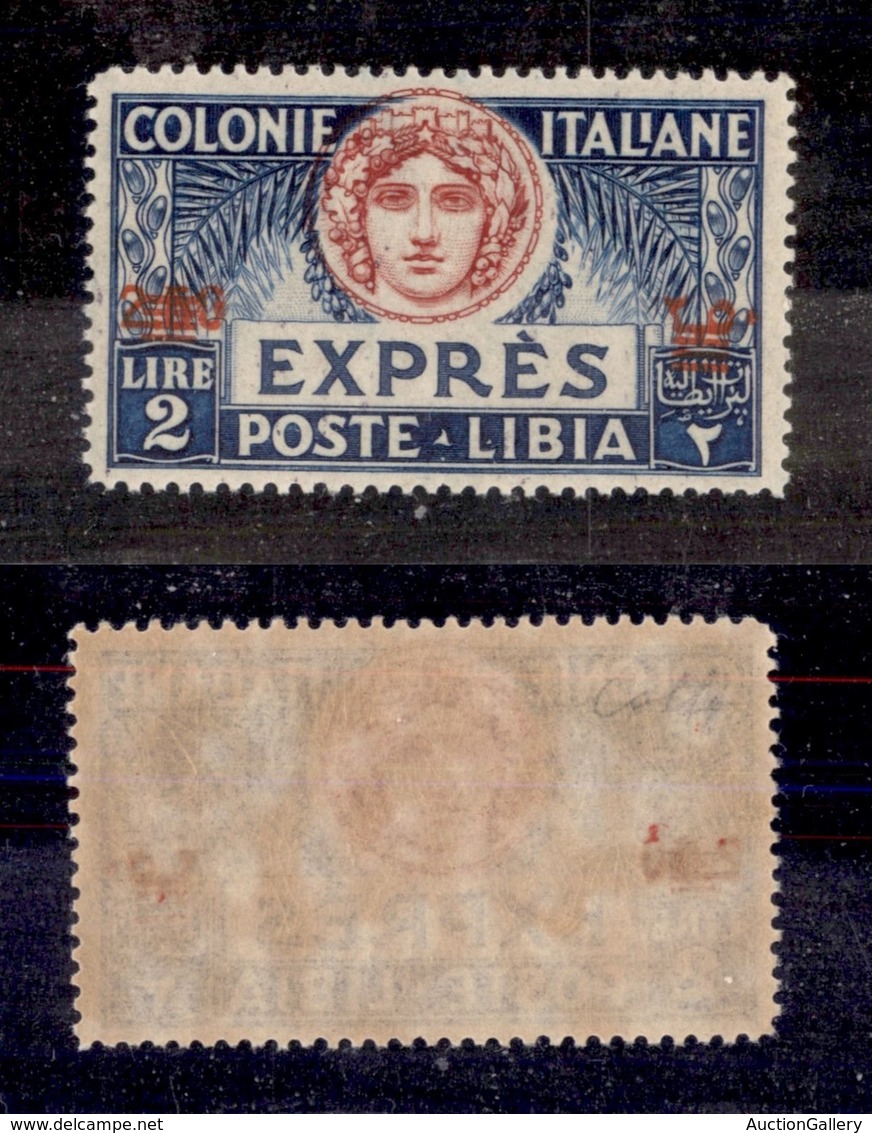 COLONIE - LIBIA - 1926 - Espressi - 2,50 Lire Su 2 (10i) - Sbarrette Sul Nuovo Valore - Gomma Integra - Molto Bello E Be - Other & Unclassified