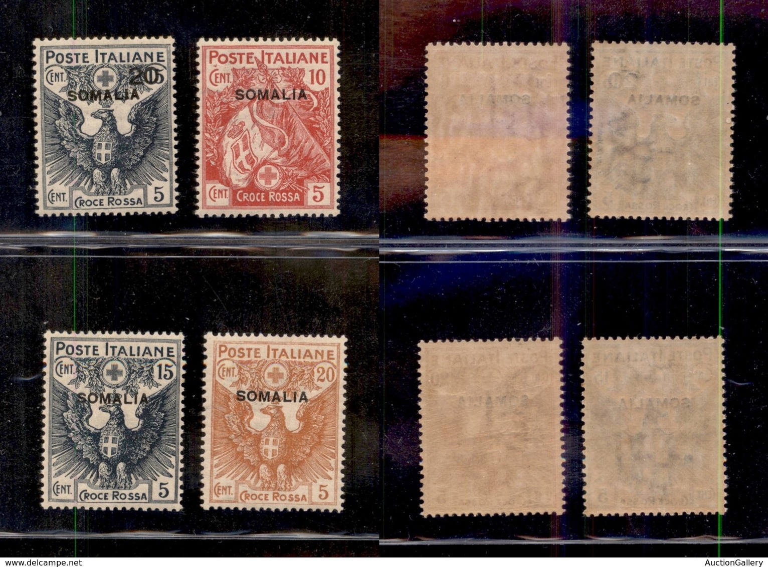 COLONIE - SOMALIA - 1926 - Croce Rossa (19/22) - Serie Completa - Gomma Integra (1.000) - Other & Unclassified