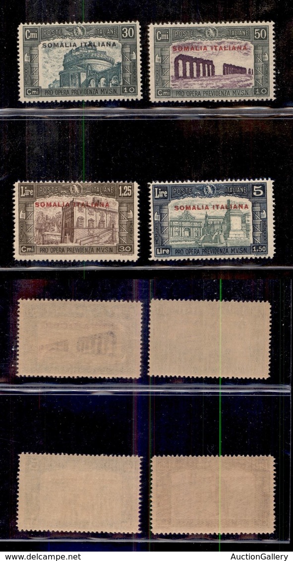 COLONIE - SOMALIA - 1930 - Milizia (140/143) - Serie Complea - Gomma Integra (900) - Other & Unclassified