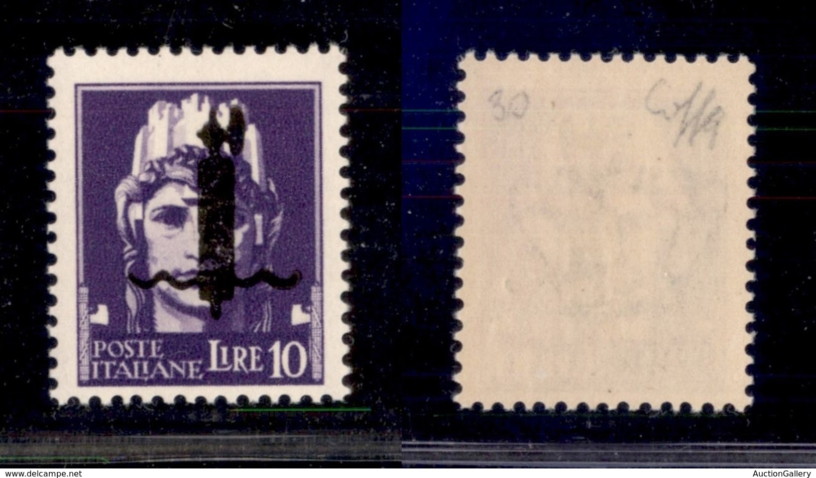 REPUBBLICA SOCIALE - PROVVISORI  - 1944 - Saggi - 10 Lire (P14A) - Gomma Integra - Cert. Ag (6.000) - Other & Unclassified
