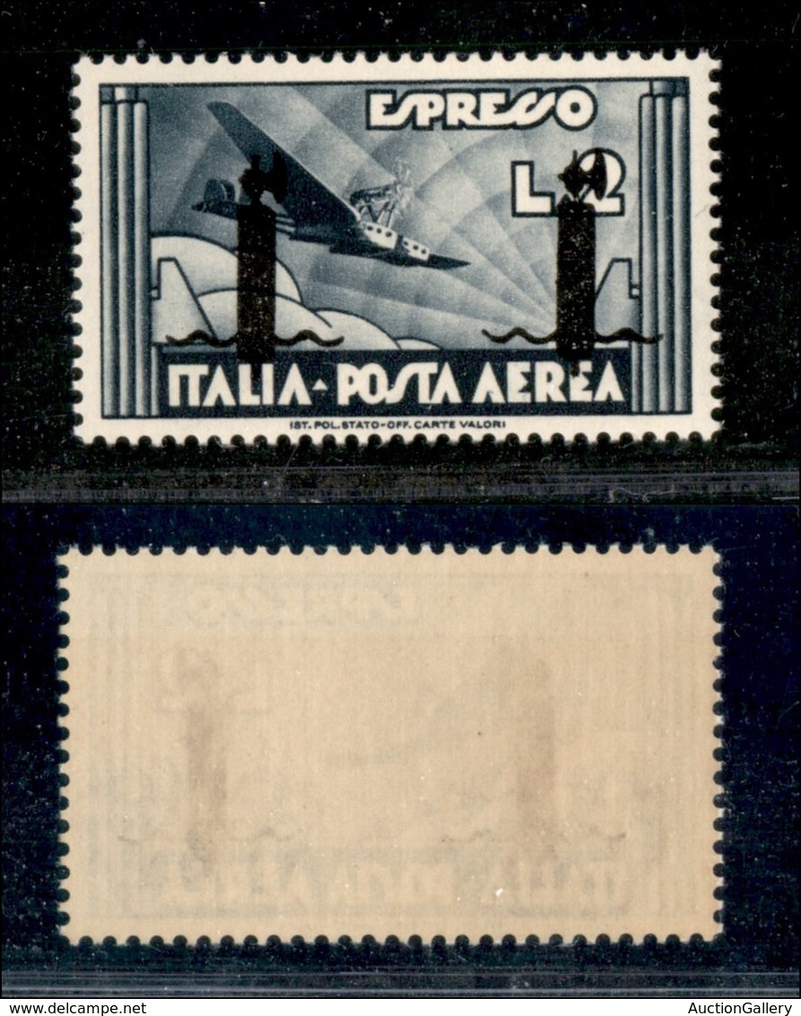 REPUBBLICA SOCIALE - PROVVISORI  - 1944 - Saggi - 2 Lire (P16-Aerea) - Gomma Integra - Cert. AG (6.000) - Other & Unclassified