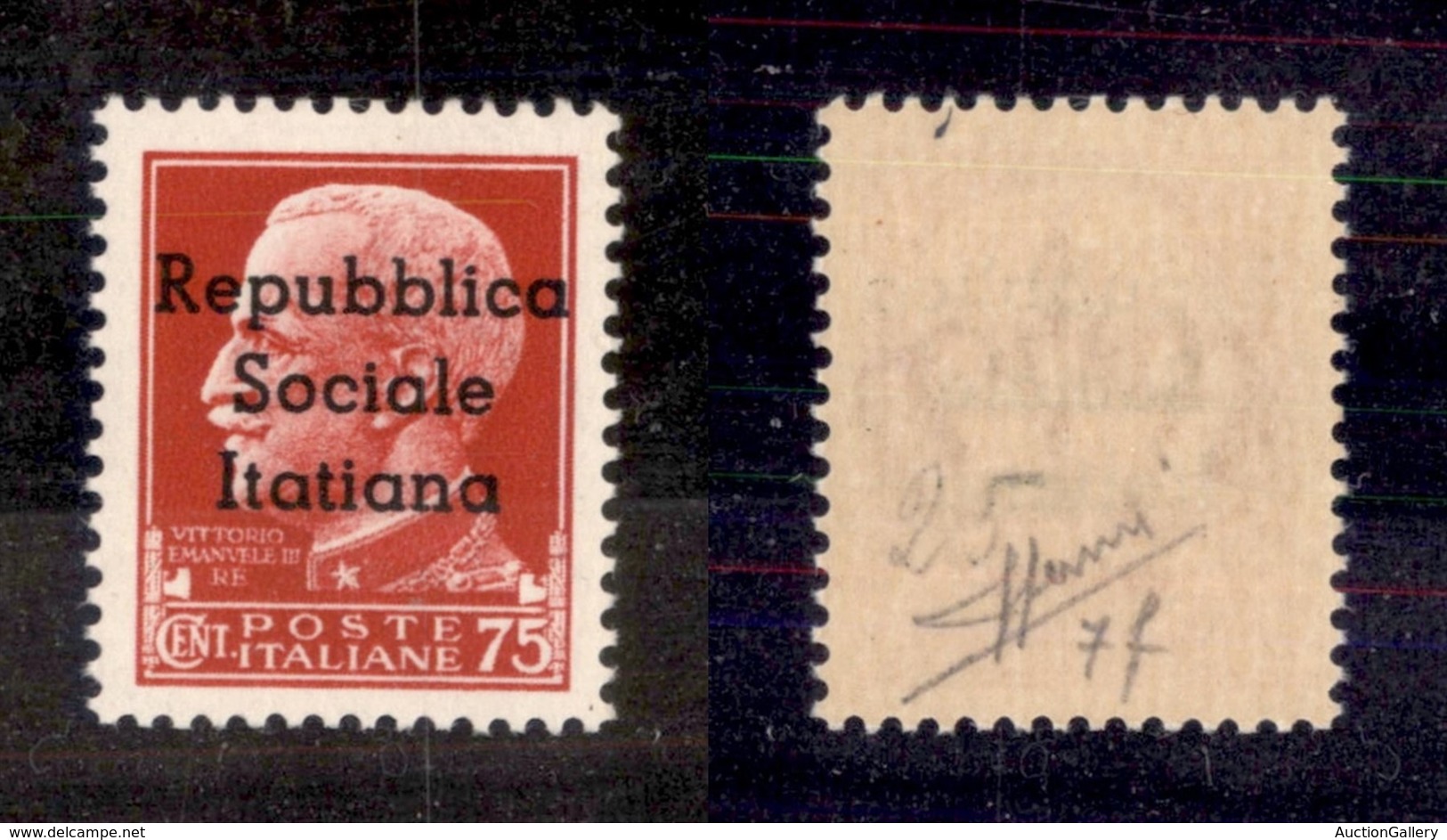 EMISSIONI LOCALI - CLN - TERAMO - 1944 - 75 Cent (7h) - Errore Itatiana - Gomma Integra - Sorani (4.500) - Other & Unclassified