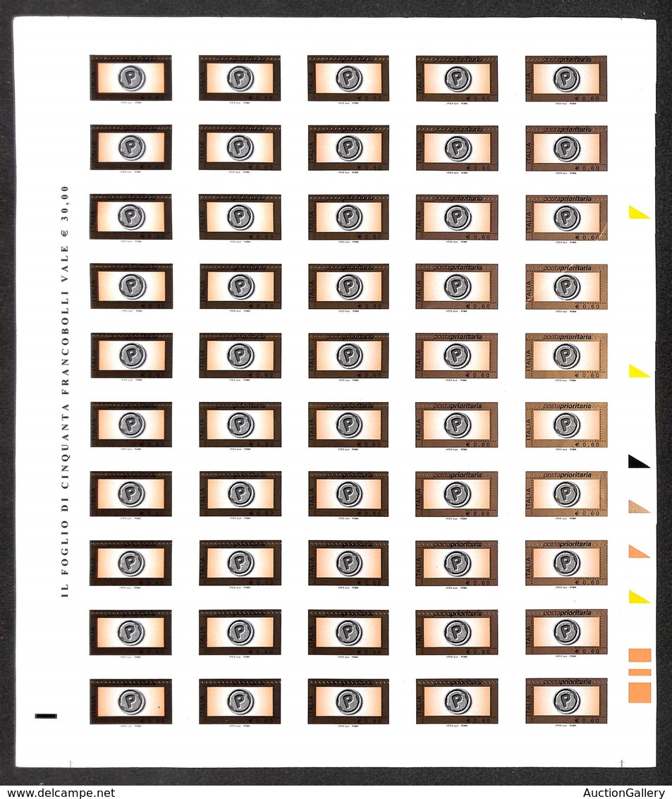 REPUBBLICA - REPUBBLICA - 2006 - 60 Cent (29A32A) Con Fustellatura Spostata In Basso A Cavallo Di Posta Prioritaria - In - Sonstige & Ohne Zuordnung