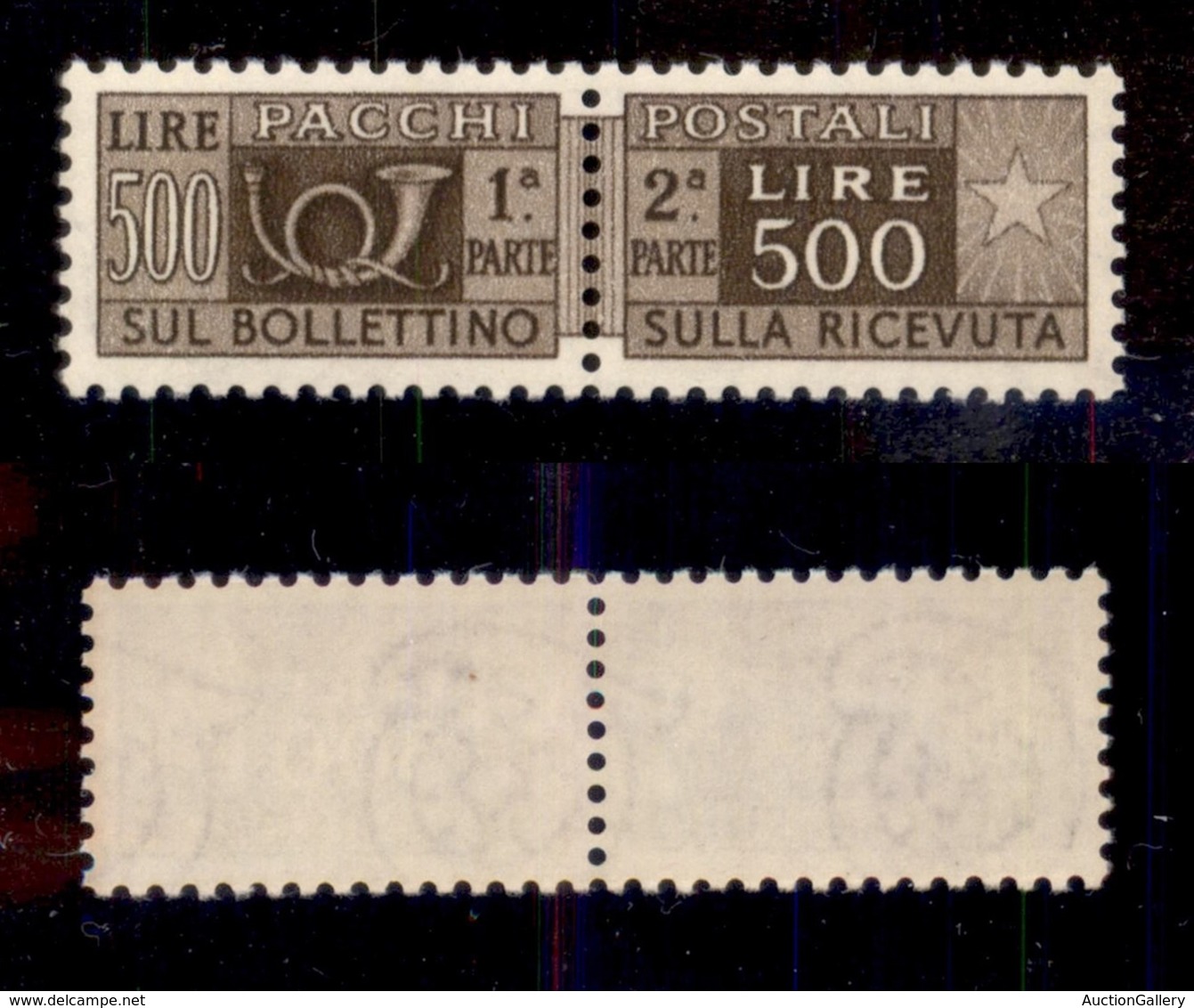 REPUBBLICA - REPUBBLICA - 1946 - Pacchi Postali - 500 Lire (80) - Ottimamente Centrato - Gomma Integra - Splendido - Cer - Autres & Non Classés