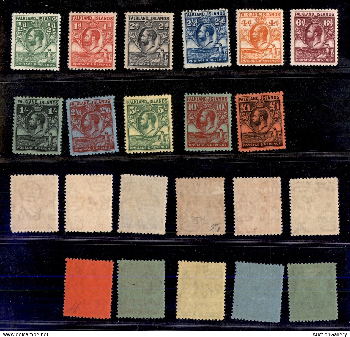 ESTERO - FALKLAND ISLANDS - 1929 - Giorgio V (48/58) - Serie Completa - Gomma Originale (800) - Autres & Non Classés