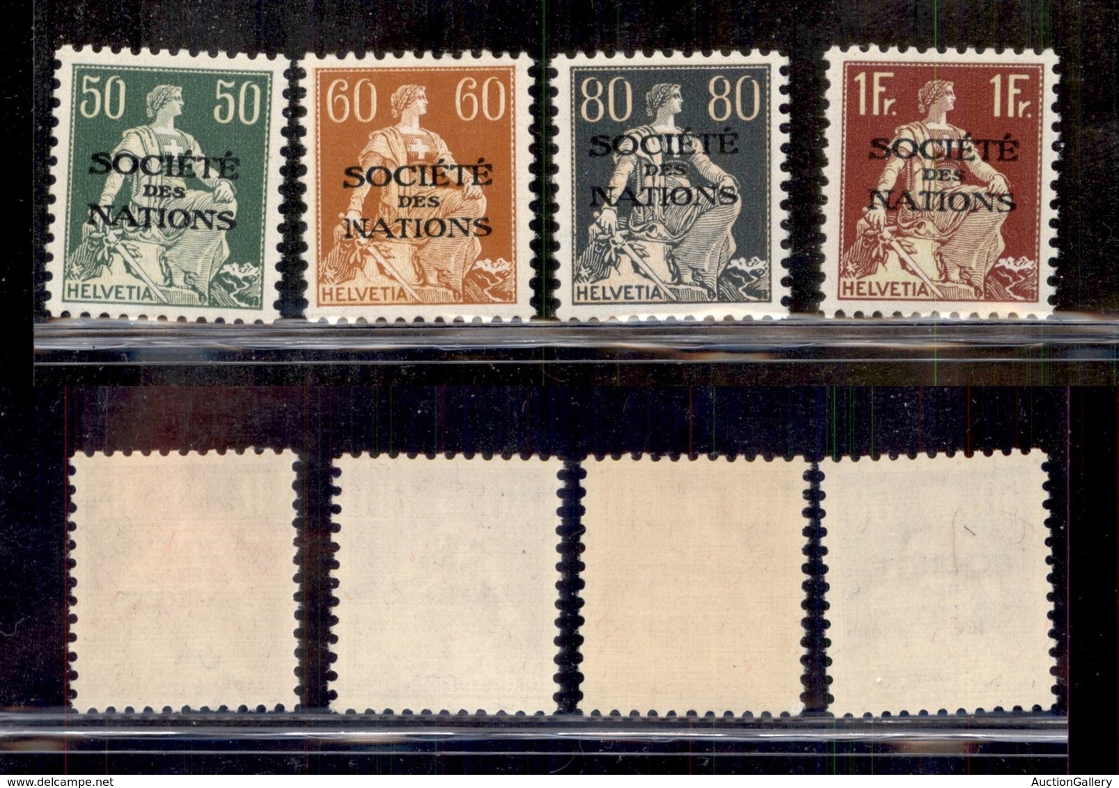 ESTERO - SVIZZERA - 1922 - Soprastampati “Société Des Nations” (9Z/12Z) - Serie Completa - Gomma Integra (220) - 1843-1852 Federal & Cantonal Stamps