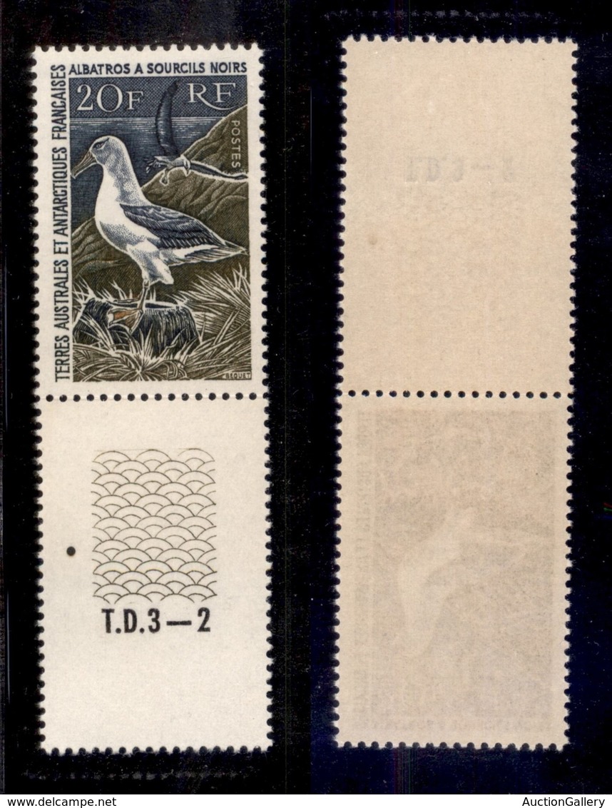 ESTERO - TERRES AUSTRALES ET ANTARTIQUES FRANCAISES - 1968 - 20 Franchi Albatros (41) - Gomma Integra - Bordo Di Foglio  - Autres & Non Classés