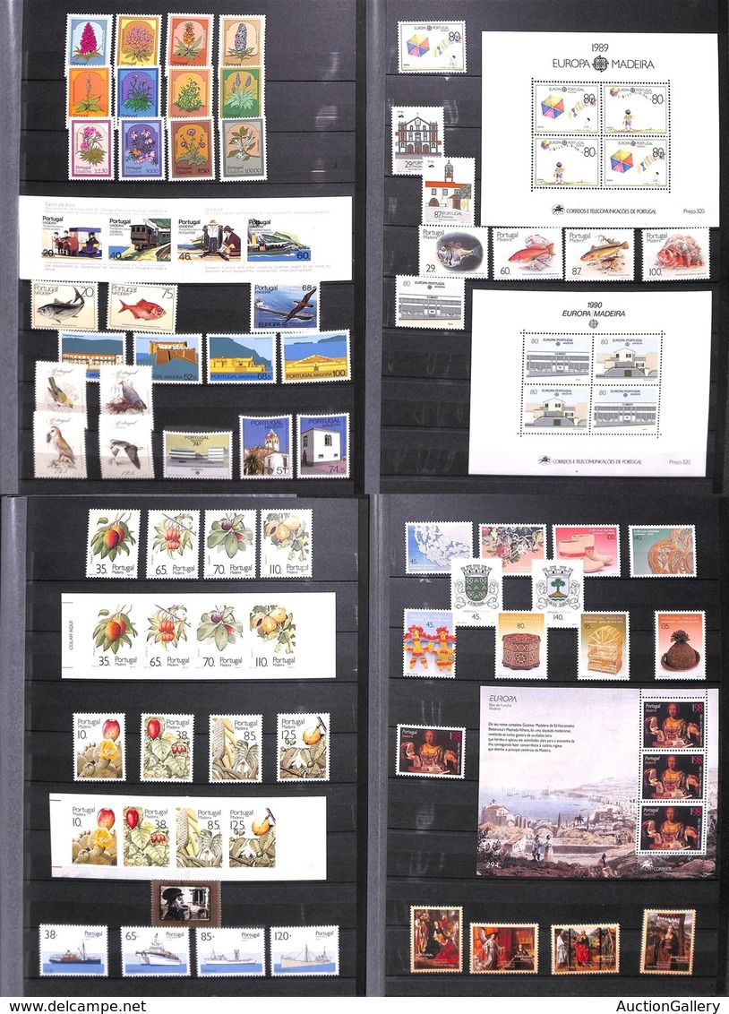 LOTTI E COLLEZIONI - PORTOGALLO - Madeira - 1981/2000 - Collezione Di Valori Serie Complete Foglietti E Libretti Del Per - Sonstige & Ohne Zuordnung