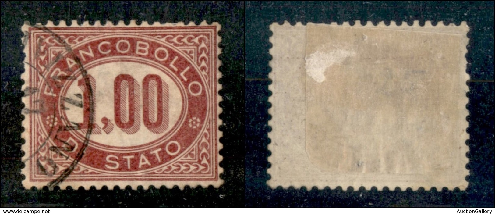 ANTICHI STATI - SERVIZIO - 1875 - Servizio - 1 Lira (5) - Usato - Ottimamente Centrato - Autres & Non Classés