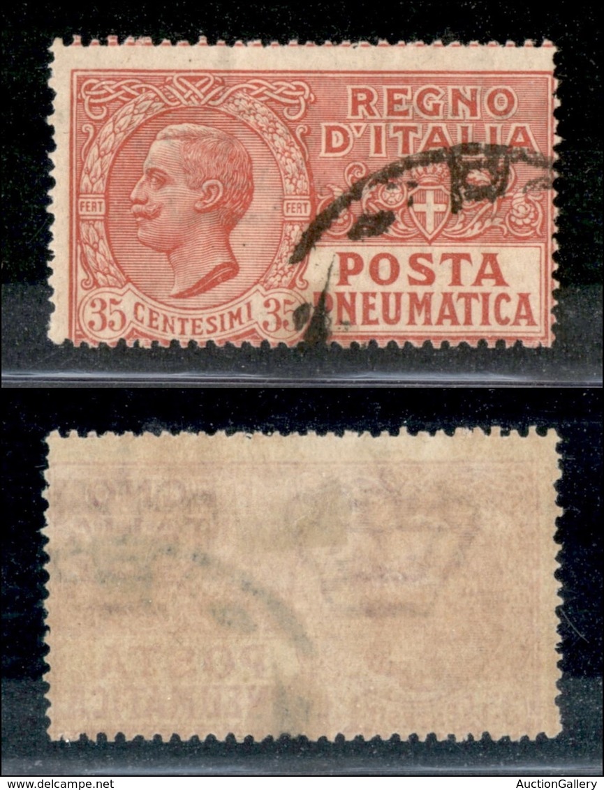 REGNO D'ITALIA - POSTA PNEUMATICA - 1927 - 35 Cent Posta Pneumatica (13) - Usato (750) - Other & Unclassified