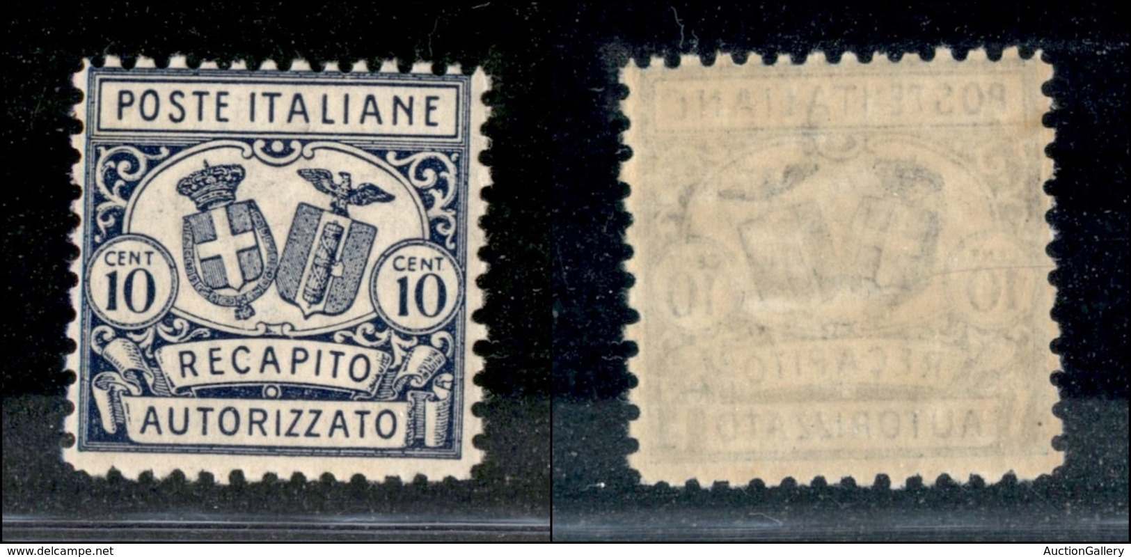 REGNO D'ITALIA - RECAPITO AUTORIZZATO - 1928 - 10 Cent Recapito Autorizzato (1) - Gomma Integra - Ben Centrato (125+) - Other & Unclassified