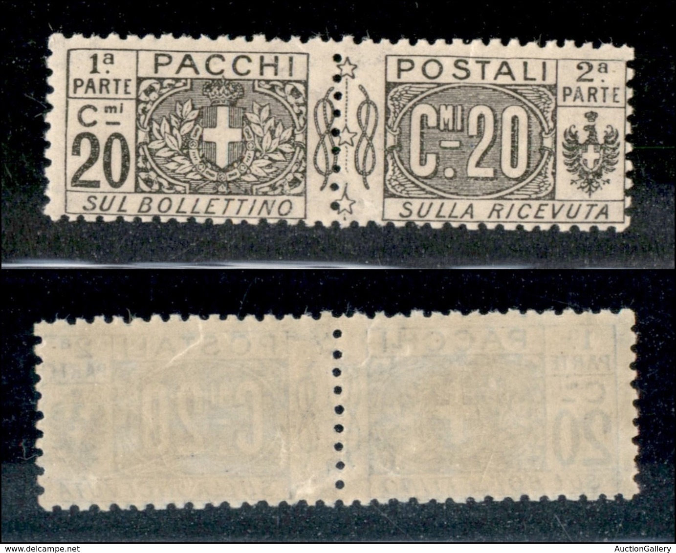 REGNO D'ITALIA - PACCHI POSTALI - 1917 - 20 Cent Pacchi Postali (9) - Gomma Integra (55) - Other & Unclassified