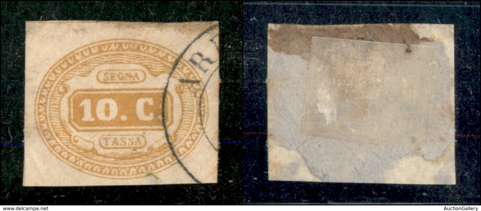 REGNO D'ITALIA - SEGNATASSE - 1863 - 10 Cent Segnatasse Ocra (1a) - Usato - Da Esaminare - Other & Unclassified