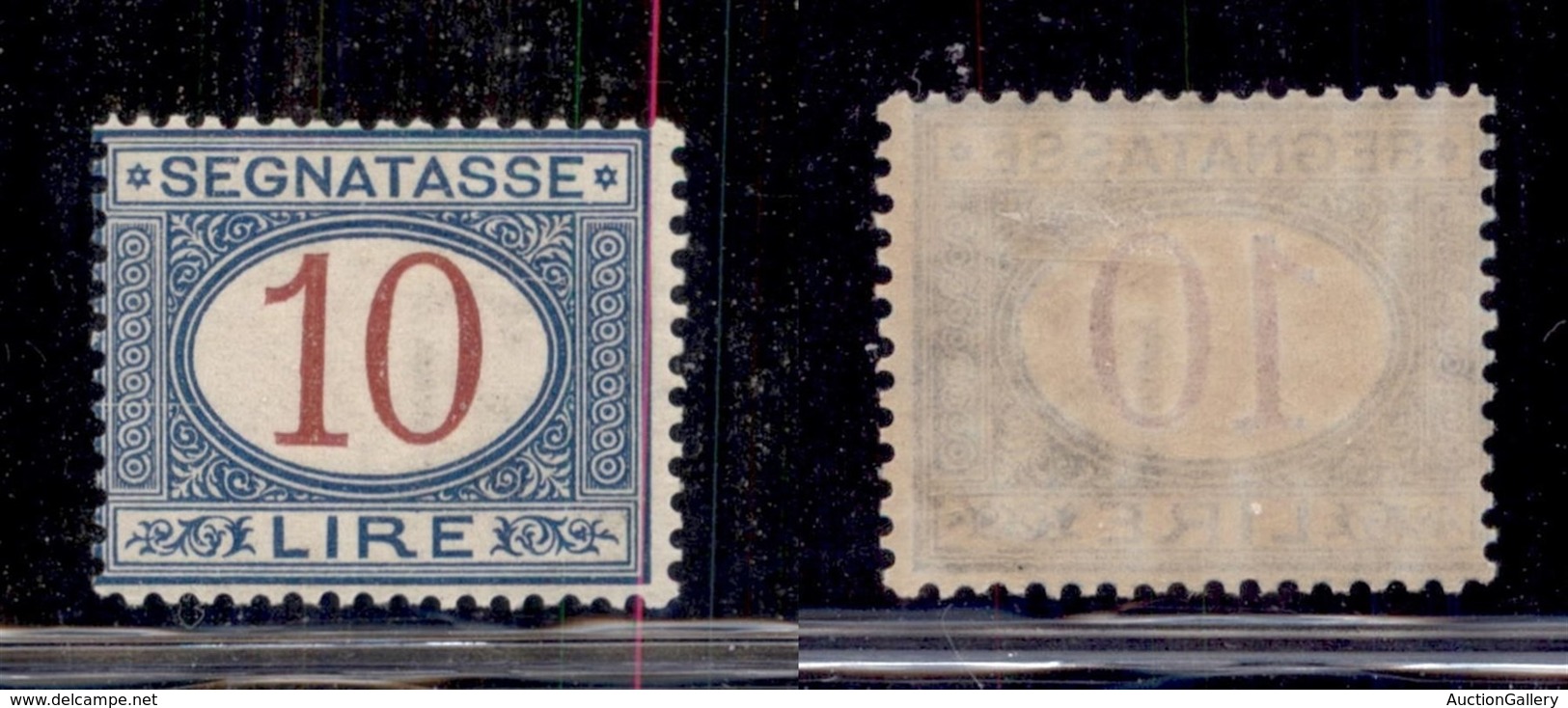 REGNO D'ITALIA - SEGNATASSE - 1893 - 10 Lire Segnatasse (28) - Gomma Originale (130) - Other & Unclassified