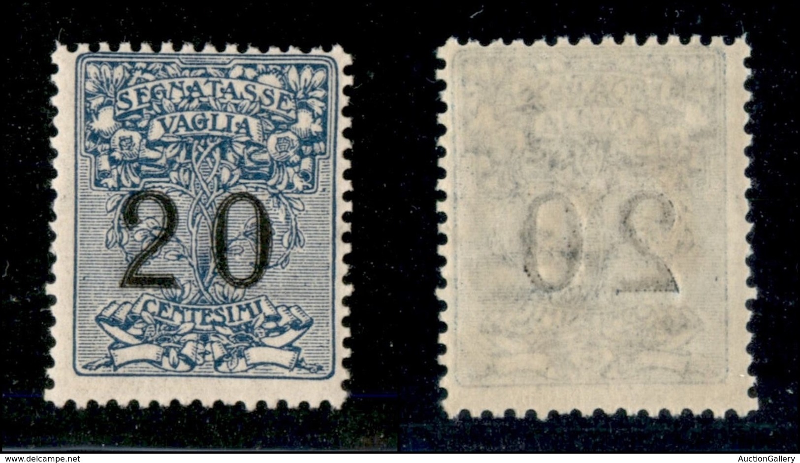 REGNO D'ITALIA - SEGNATASSE VAGLIA - 1924 - 20 Cent Segnatasse Vaglia (1) - Gomma Integra (150) - Other & Unclassified