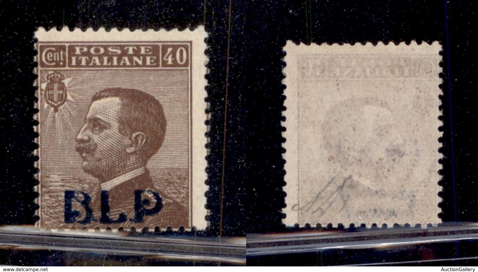 REGNO D'ITALIA - BLP - 1921 - 40 Cent BLP (4A) - Soprastampa Azzurro Nera - Gomma Originale - Diena (300) - Other & Unclassified