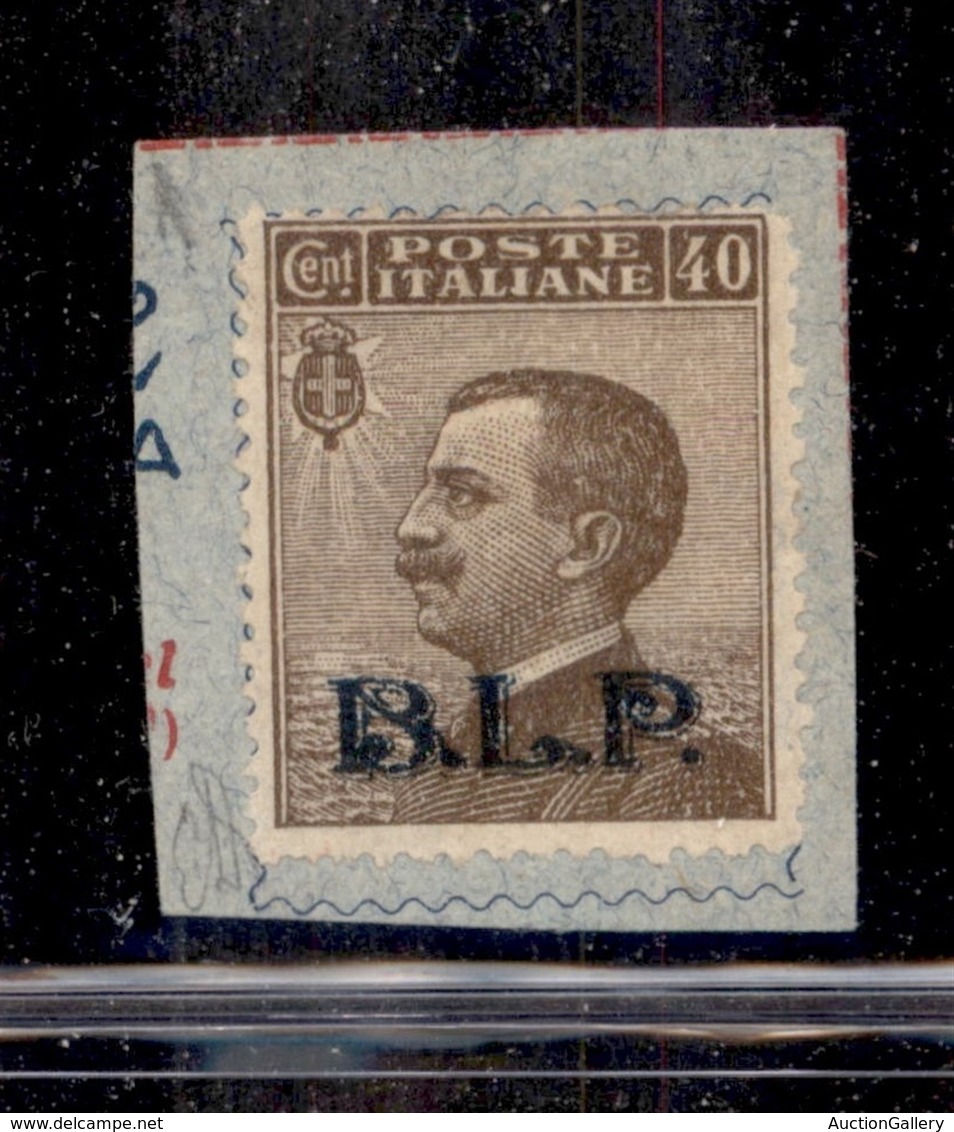 REGNO D'ITALIA - BLP - 1922 - 40 Cent BLP (9) - Predisposto All'uso Su Frammento Di Busta Speciale - Diena (90 Senza Gom - Other & Unclassified