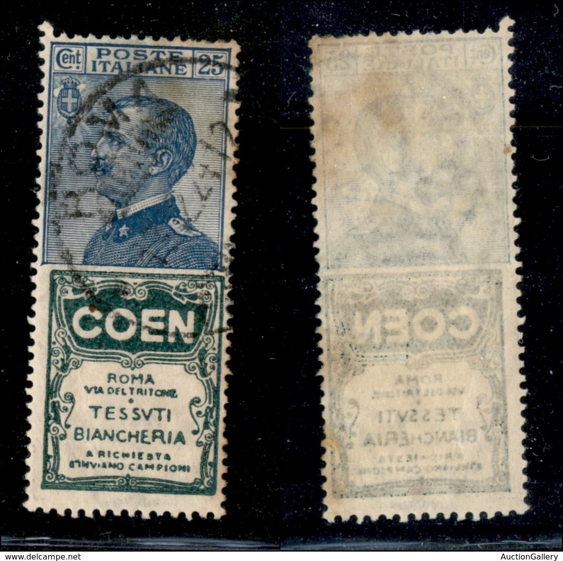 REGNO D'ITALIA - PUBBLICITARI - 1924 - 25 Cent Coen (5) - Usato - Ben Centrato (100+) - Other & Unclassified