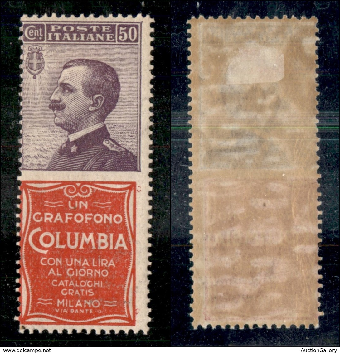 REGNO D'ITALIA - PUBBLICITARI - 1924 - 50 Cent Columbia (11) - Gomma Originale (34) - Other & Unclassified