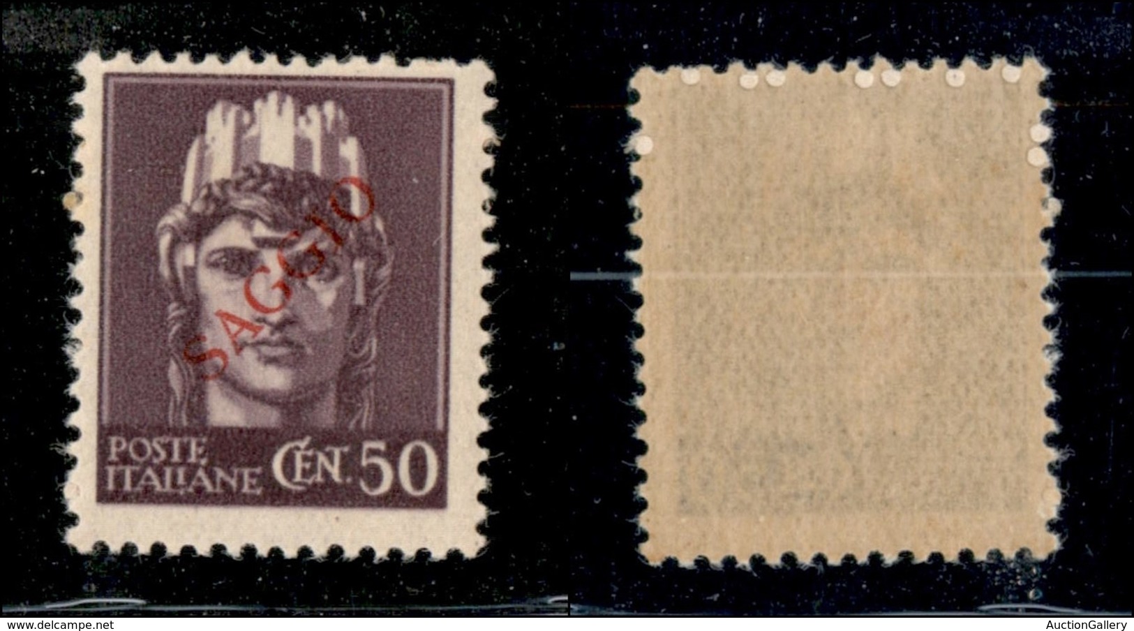 REGNO D'ITALIA - LUOGOTENENZA - 1945 - Saggio - 50 Cent Imperiale (538) - Gomma Integra - Other & Unclassified