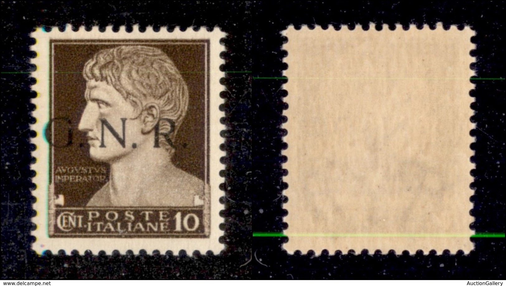 REPUBBLICA SOCIALE  - GNR BRESCIA - 1943 - 10 Cent (471/I) - R Scalpellata (pos.198) - Gomma Integra - Other & Unclassified