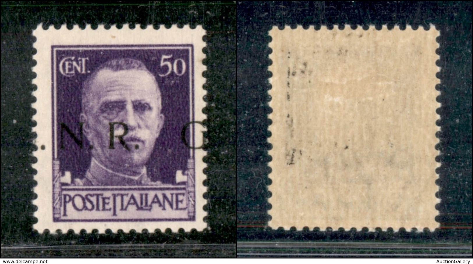 REPUBBLICA SOCIALE  - GNR BRESCIA - 1943 - 50 Cent (477/I Hb) Con Punto A Sinistra (70) - Sonstige & Ohne Zuordnung