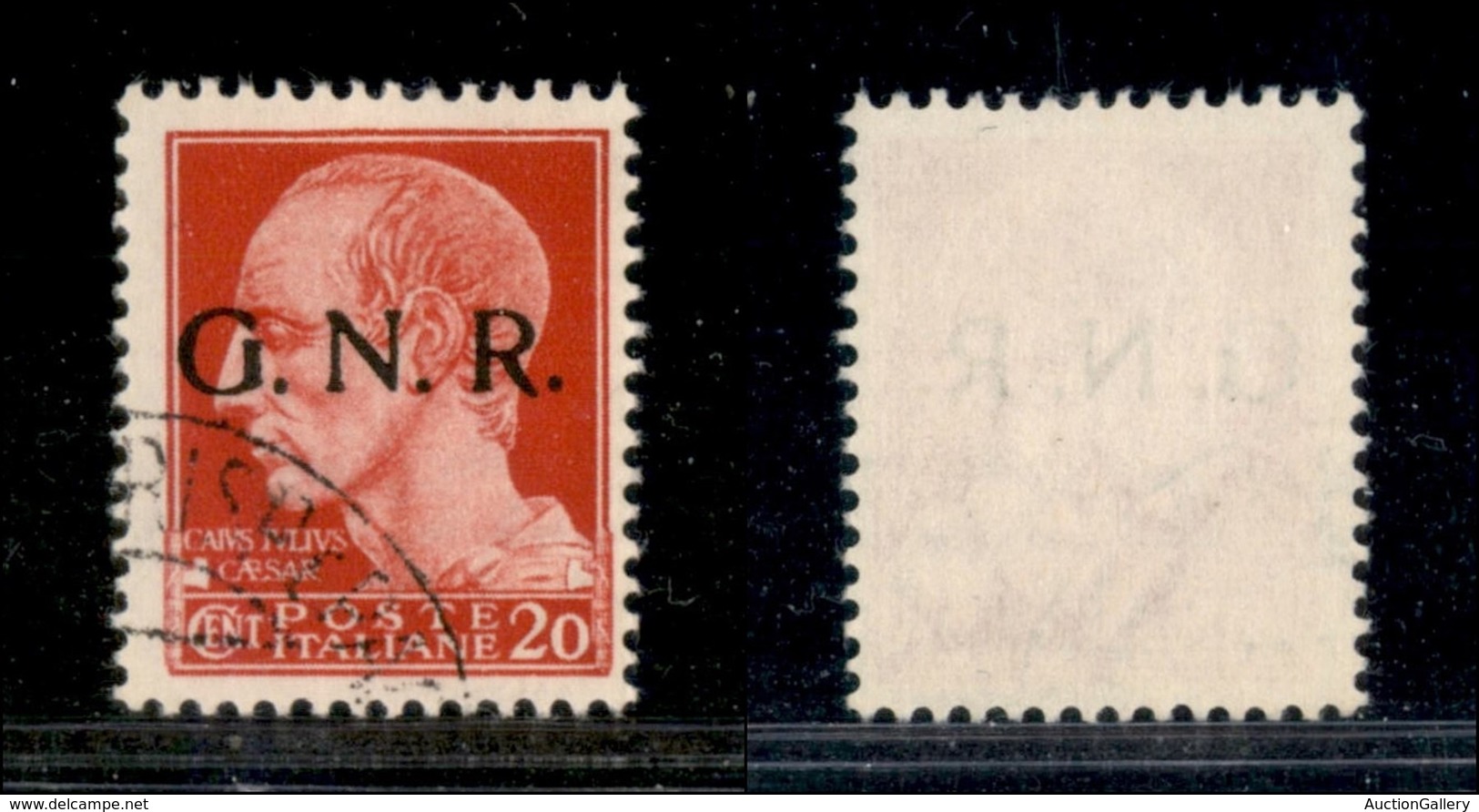 REPUBBLICA SOCIALE  - GNR VERONA - 1944 - 20 Cent (473) - Usato - Verona (Titolare) - Autres & Non Classés
