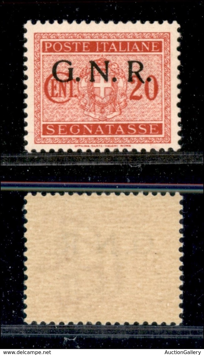 REPUBBLICA SOCIALE  - GNR VERONA - 1944 - 20 Cent Segnatasse (49) - Gomma Integra (100) - Other & Unclassified