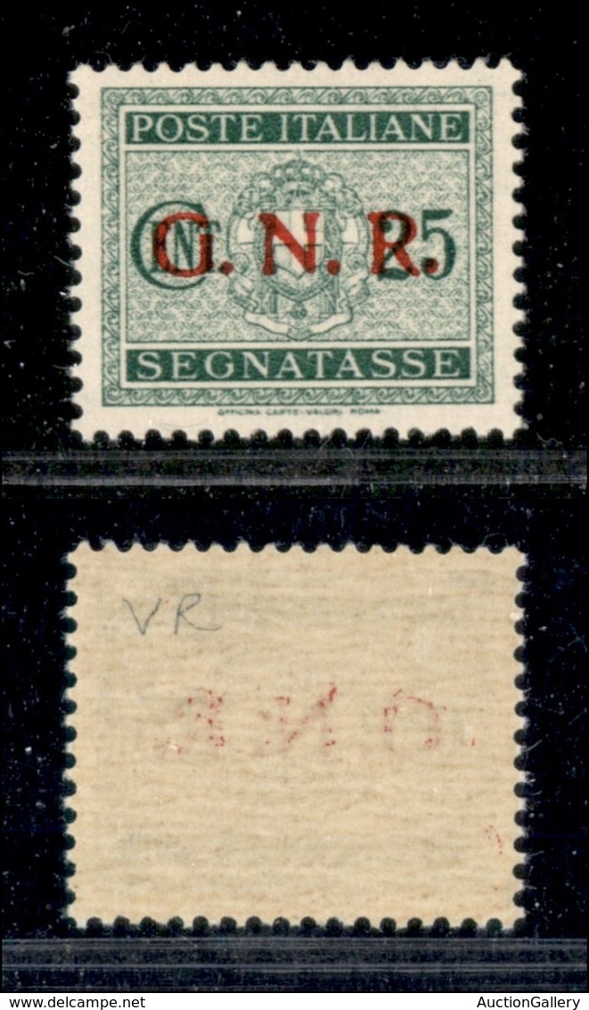 REPUBBLICA SOCIALE  - GNR VERONA - 1944 - 25 Cent Segnatasse (50) - Gomma Integra - Ottimamente Centrato - Other & Unclassified