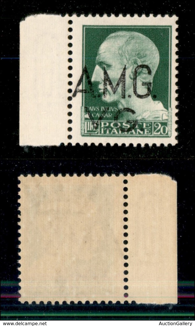 TRIESTE - AMG-VG - 1946 - 20 Lire (12 Hk) - Con Soprastampa A Sinistra In Basso - Gomma Integra - Sonstige & Ohne Zuordnung