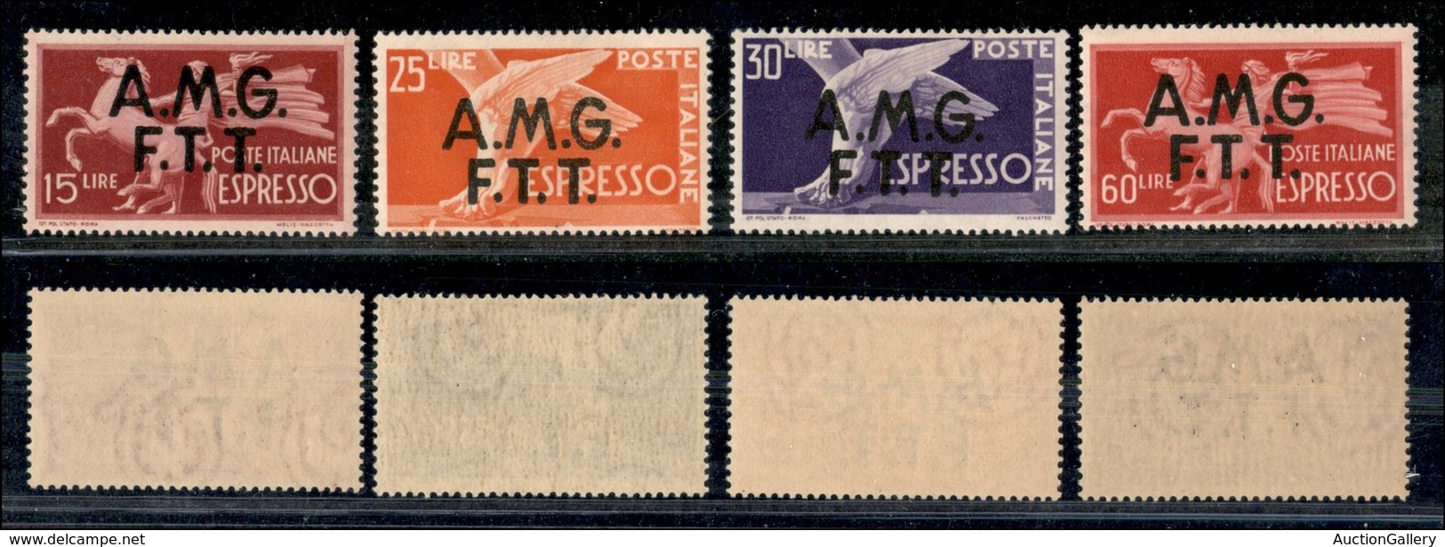 TRIESTE - AMG-FTT - 1947/1948 - Espressi (1/4) - Serie Completa - Gomma Integra (240) - Neufs