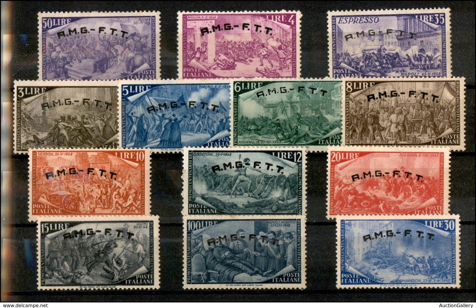 TRIESTE - AMG-FTT - 1948 - Risorgimento (18/29 + 5 Espressi) - Serie Completa - Gomma Integra (non Fresca Negli Alti Val - Neufs