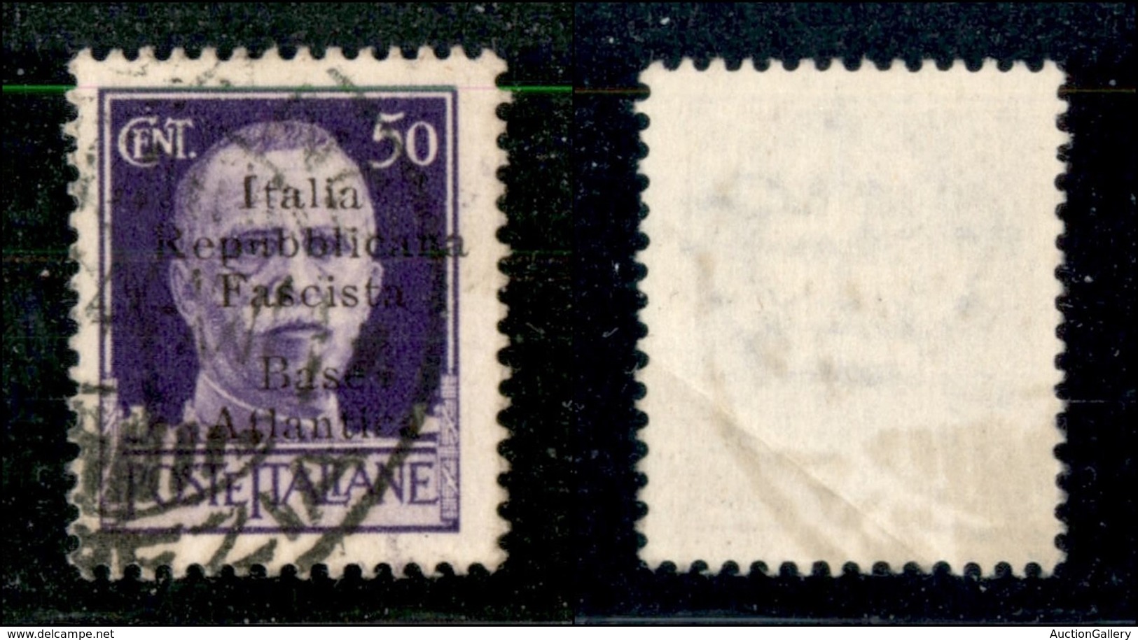 EMISSIONI LOCALI - BASE ATLANTICA - 1943 - 50 Cent (11) - Usato - I Di Italia Diverso - Local And Autonomous Issues