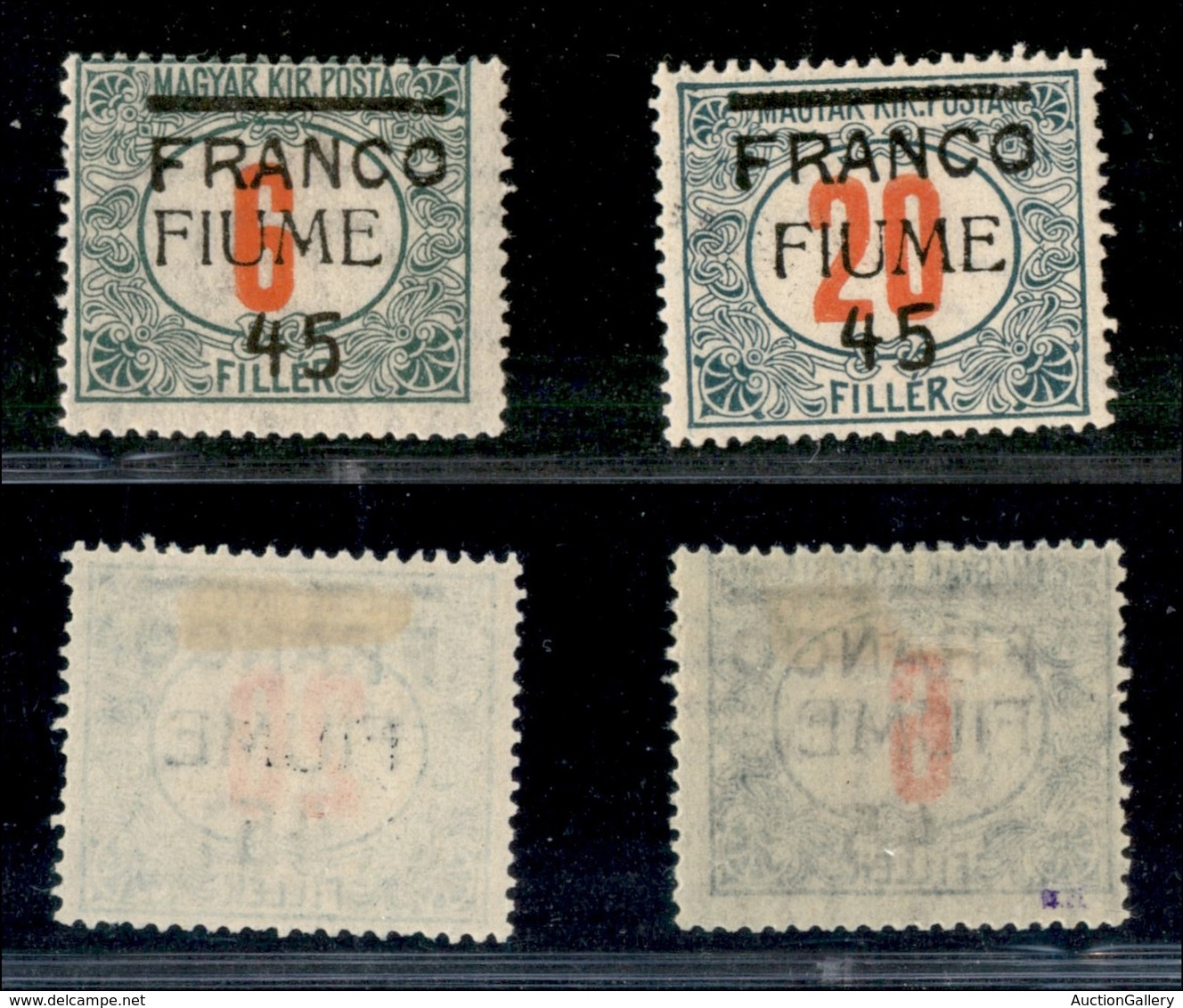 OCCUPAZIONI - FIUME - 1919 - Soprastampati (29/30) - Serie Completa - Gomma Originale (110) - Fiume