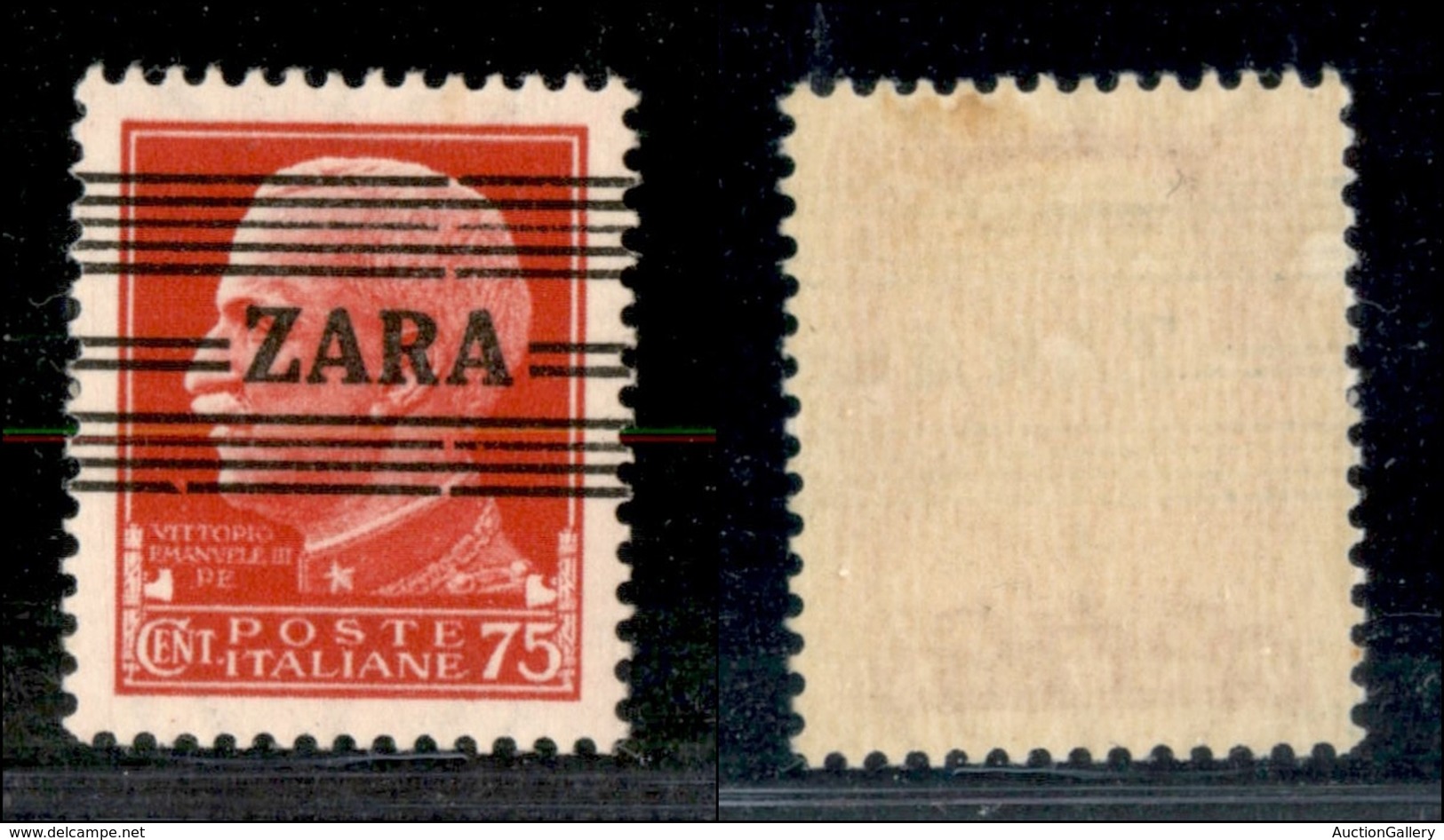 OCCUPAZIONE TEDESCA - ZARA - 1943 - 75 Cent (25) - Gomma Integra (37) - Sonstige & Ohne Zuordnung