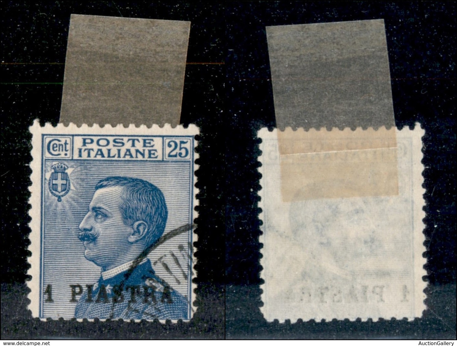 UFFICI POSTALI ESTERO - COSTANTINOPOLI - 1908 - 1 Piastra Su 25 Cent Michetti (11) - Usato (90) - Sonstige & Ohne Zuordnung