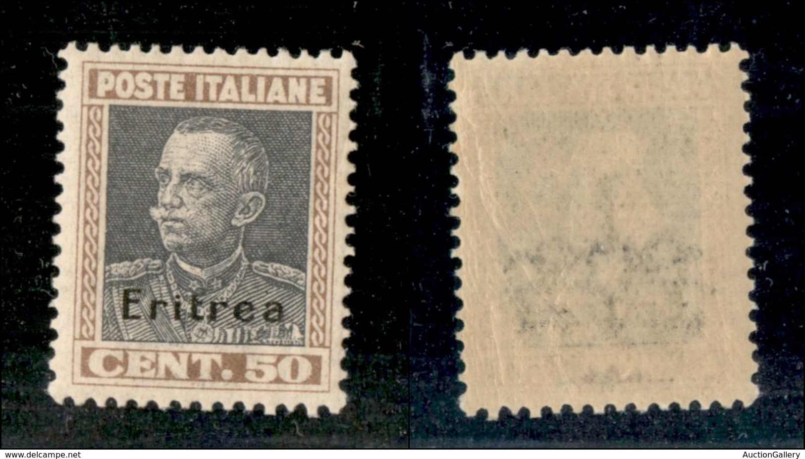 COLONIE - ERITREA - 1928 - 50 Cent Parmeggiani (128) - Ottimamente Centrato  - Gomma Integra (240) - Other & Unclassified