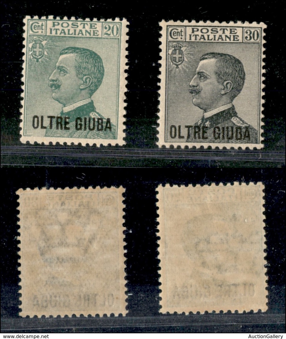 COLONIE - OLTRE GIUBA - 1925 - Soprastampati (16/17) - Serie Completa - Gomma Originale (60) - Other & Unclassified