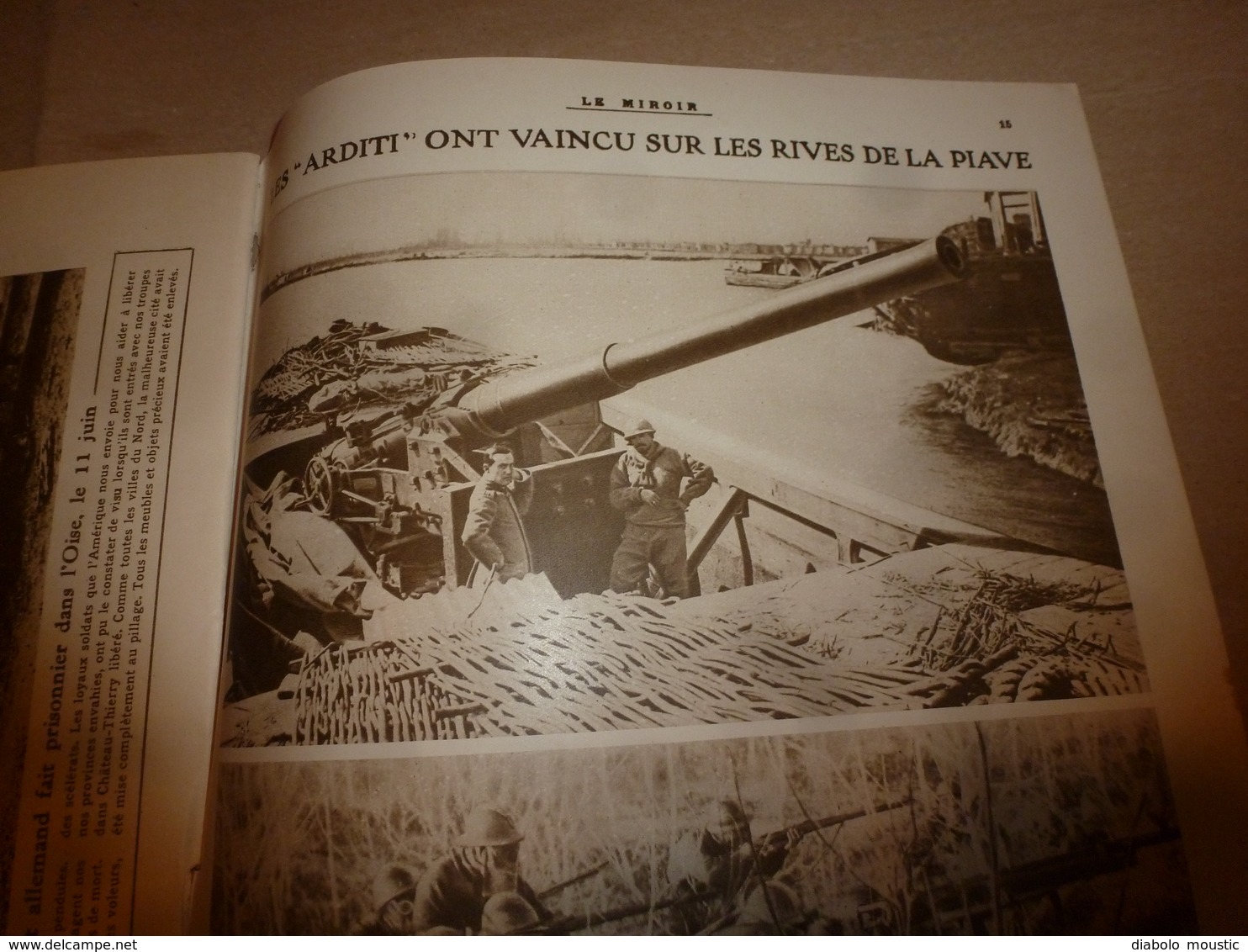 1918 LE MIROIR:Avions Spad,Voisin,Bréguet,Salmson,Caudron,Letord,Friedricchshafen et AEG bomb;Les cloches;Les ARDITI;etc